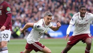 من مباراة وست هام ضد أرسنال