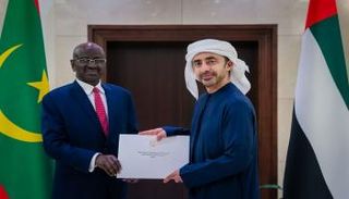 الشيخ عبدالله بن زايد آل نهيان والدكتور محمد سالم ولد مرزوك