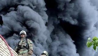 حريق ضخم شمالي إيران