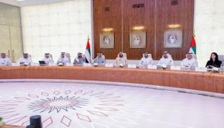 جانب من اجتماع مجلس الوزراء الإماراتي