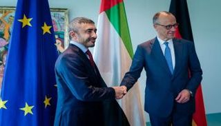 الشيخ عبدالله بن زايد آل نهيان وفريدريش ميرتس