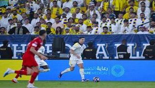 من مباراة النصر وضمك