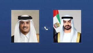 رئيس دولة الإمارات وأمير قطر