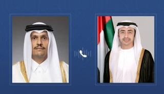 عبدالله بن زايد آل نهيان ووزير خارجية قطر