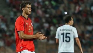 حمزة عبد الكريم في مباراة مصر ضد روسيا