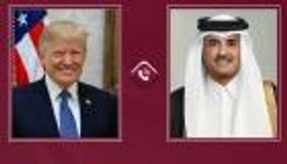 ترامب يبحث مع أمير قطر جهود خفض التصعيد في المنطقة