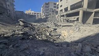 مبان مدمرة جراء القصف الإسرائيلي على لبنان
