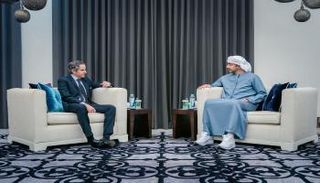 الشيخ عبدالله بن زايد آل نهيان يستقبل رافائيل غروسي