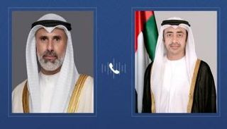 الشيخ عبدالله بن زايد آل نهيان ووزير الخارجية الكويتي