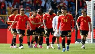 من مباراة بلجيكا وتونس