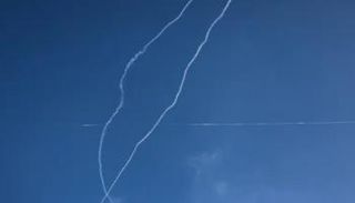 اعتراض صواريخ إيرانية في سماء إسرائيل - أرشيفية