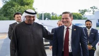 الشيخ محمد بن زايد آل نهيان يستقبل المندوب الأمريكي لدى الأمم المتحدة