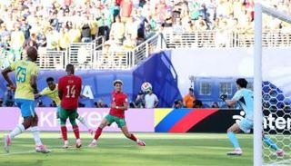 من مباراة المغرب والبرازيل