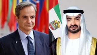 الشيخ محمد بن زايد آل نهيان وكيرياكوس ميتسوتاكيس