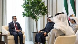 الشيخ محمد بن زايد آل نهيان رئيس دولة الإمارات ووزير خارجية سوريا