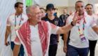 رد فعل الملك عبدالله والملكة رانيا عقب خسارة المنتخب الأردني أمام الأرجنتين