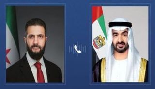 الشيخ محمد بن زايد آل نهيان والرئيس السوري أحمد الشرع