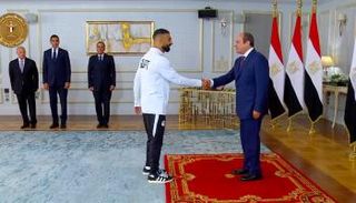 الرئيس المصري عبدالفتاح السيسي ومحمد صلاح