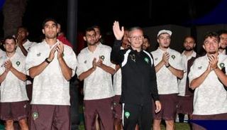 وصول منتخب المغرب