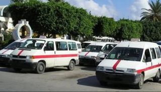 محطة سيارات أجرة جماعية في تونس
