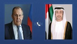الشيخ عبدالله بن زايد آل نهيان وسيرغي لافروف