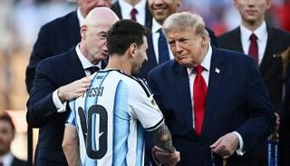 ليونيل ميسي وترامب في نهائي كأس العالم 2026