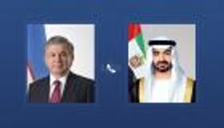 محمد بن زايد ورئيس أوزبكستان يبحثان عددا من القضايا المشتركة