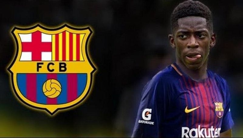 صورة ديمبلي بقميص برشلونة من موندو ديبورتيفو