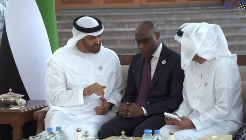 الشيخ محمد بن زايد آل نهيان والمبعوث الخاص للرئيس السنغالي