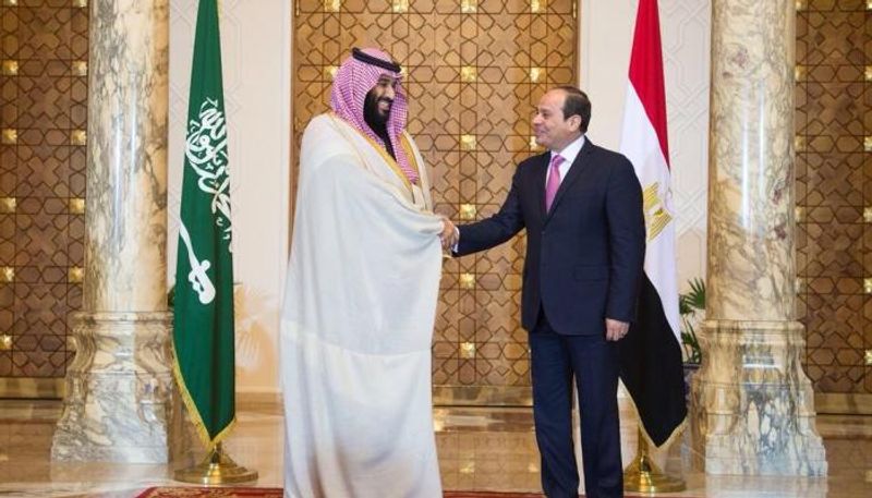 السيسي ومحمد بن سلمان خلال الزيارة الحالية