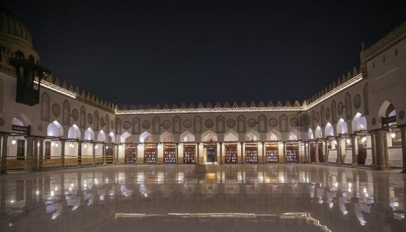 الجامع الأزهر بعد انتهاء عملية الترميم