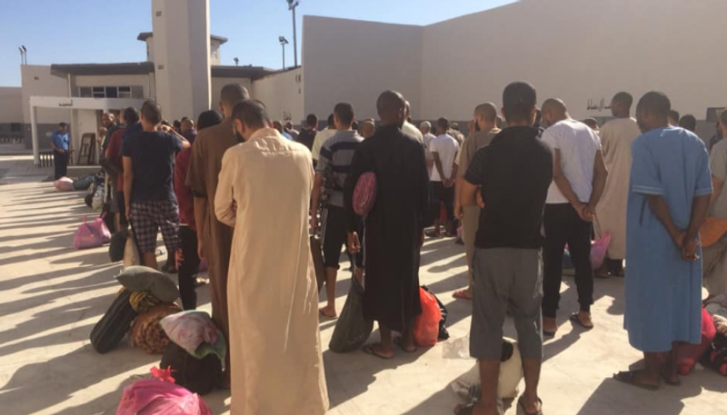 سجناء ليبيون لدى مليشيا الردع