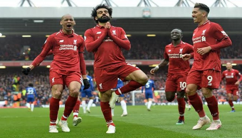احتفال محمد صلاح بهدفه في تشيلسي