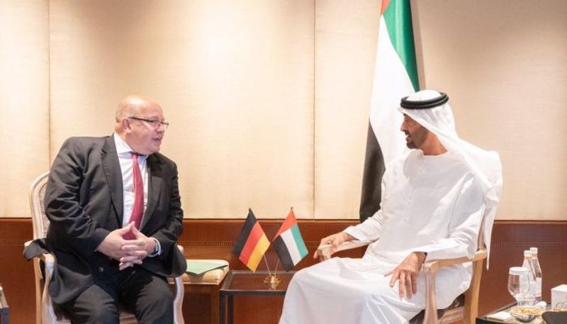 الشيخ محمد بن زايد آل نهيان يستقبل وزير الاقتصاد الألماني