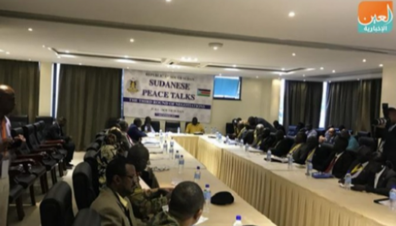 جانب من مفاوضات فرقاء السودان بجوبا- أرشيفية