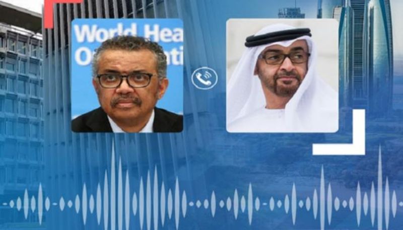 اتصال هاتفي بين محمد بن زايد ومدير عام منظمة الصحة العالمية