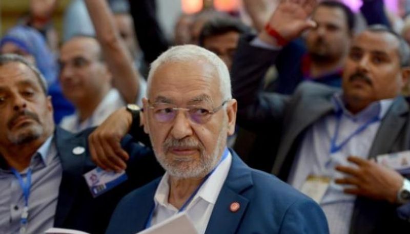 راشد الغنوشي رئيس حركة النهضة الإخوانية في تونس- أرشيفية