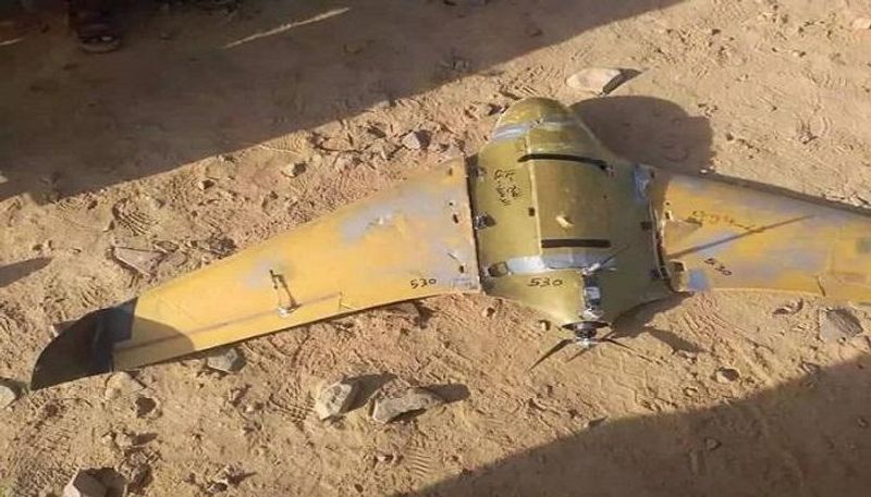 حطام طائرة حوثية بدون طيار -أرشيفية