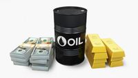الذهب والنفط والدولار - صورة تعبيرية